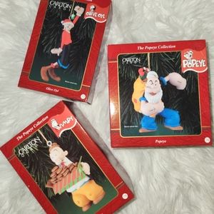 Carlton The Popeye Collection Ornaments